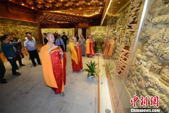 5吨沉香打造佛教艺术馆亮相中国最高佛塔（图）