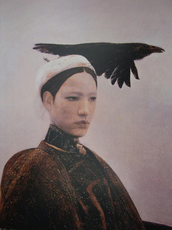 何多苓《乌鸦是美丽的》 布面油画 1380万元人民币 购 ...