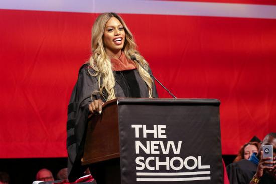 拉弗恩·考克斯在新学院的演讲。 图片：Laverne Cox.