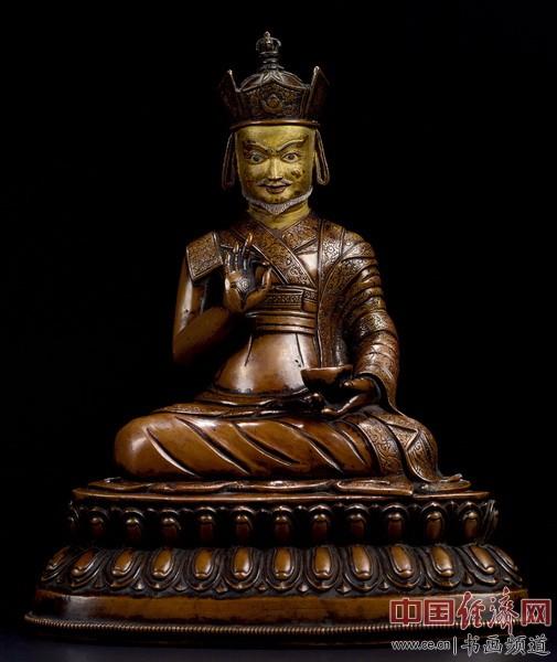 17世纪 德达林巴大师像 合金铜 成交价：523.25万元