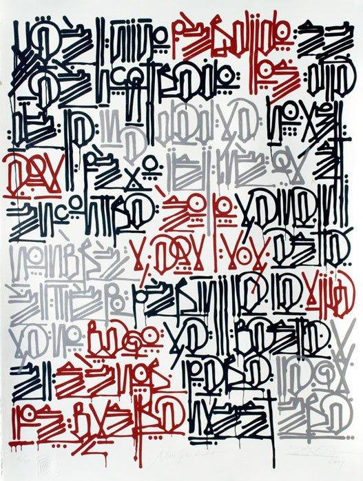 Seven Art Gallery展出的Retna作品《迷路的孩子》（Niño Perdido，2009） 图片：Seven Art Gallery, Province, CT.