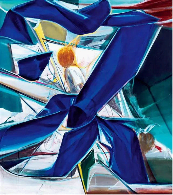 贾蔼力 年轻的行者 布面油画 170 × 150 cm　2010年作 中国嘉德2014春拍 成交价 RMB 4，600，000