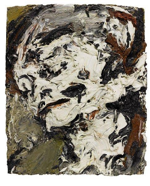 弗兰克·奥巴赫，《格尔达·波姆的脑袋》（Head of Gerda Boehm，1965）。图片：Courtesy of Sotheby's