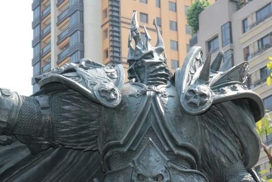 [图]台湾4米巫妖王雕塑正式揭幕：霸气值爆表