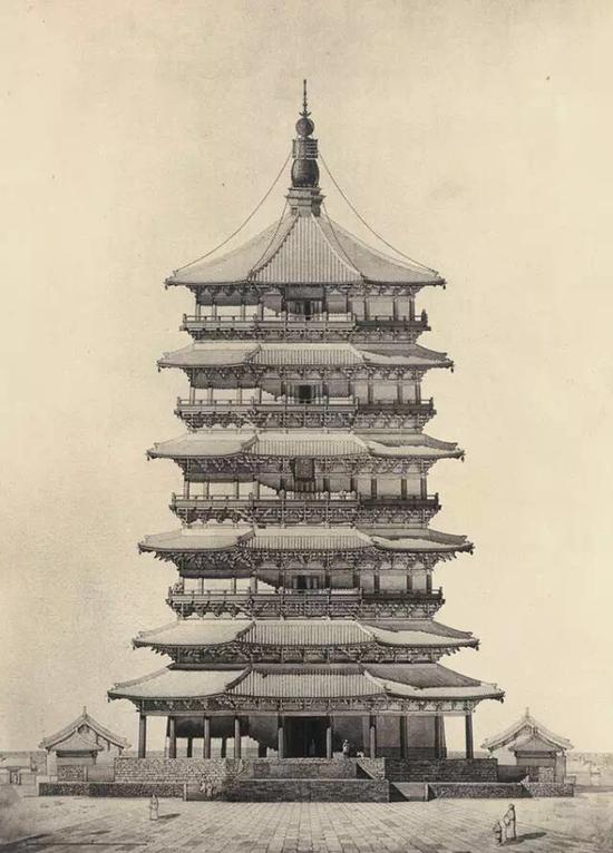 梁思成的手绘图稿,以及著名古建筑模型,充分展示中国古代建筑的独特