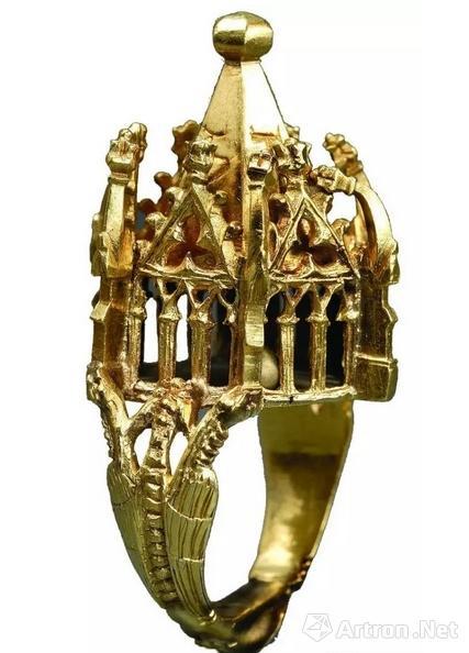 一枚14世纪的金质犹太婚戒体现了犹太教与基督教群体的互动