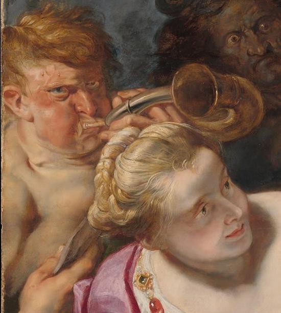 鲁本斯，《阿塔兰忒与墨勒阿格尔》（Atalanta & Meleager，约1613），局部。图片：Courtesy of the Metropolitan Museum of Art.