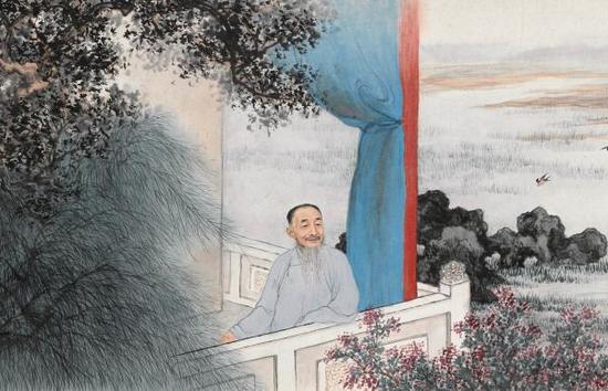 上海博物馆藏《刘定之像》(局部)