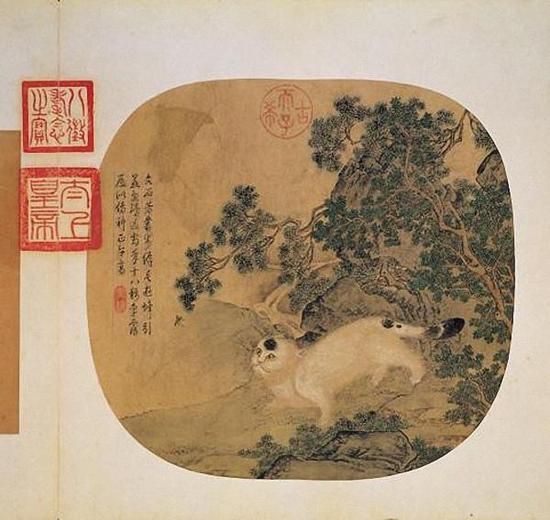 唐 刁光胤 山猫游蜂-图片版权归原作者所有 图片点击可在新窗口打开查看