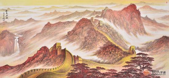 中华雄风 林德坤作品《金色长城》(作品来源:易从网)