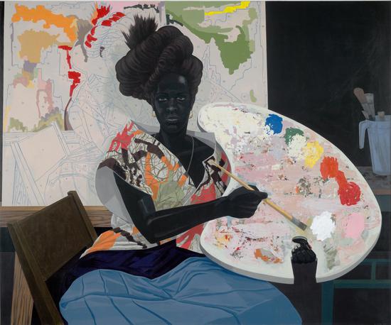 《无题(Untitled)》,PVC板上丙烯,2009年。耶鲁大学美术馆收藏