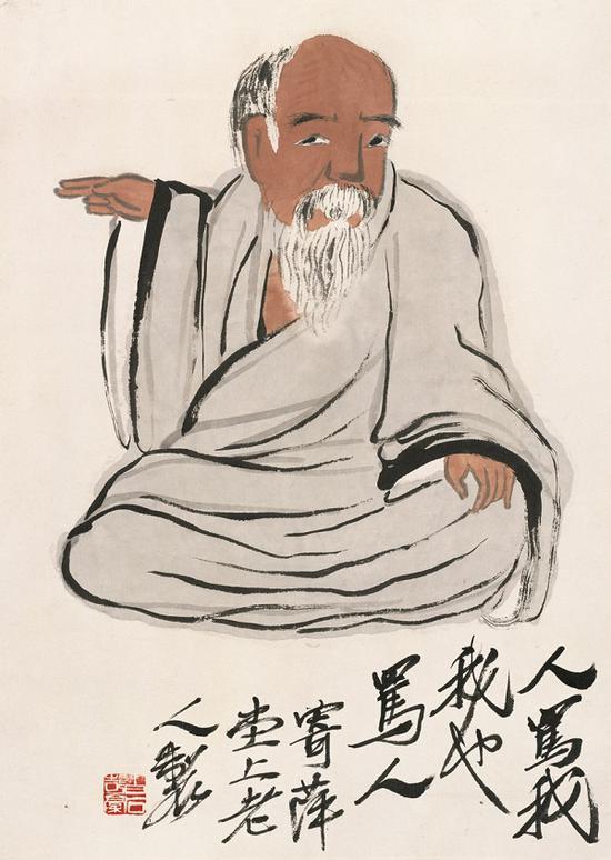 齐白石作品《人骂我我也骂人》(北京画院藏)