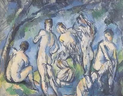 
PAUL CÉZANNE，Sept baigneurs (Seven Bathers), ca. 1