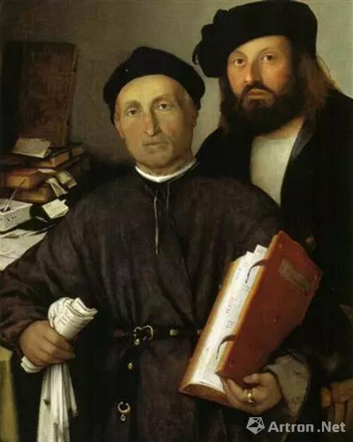 洛伦佐·洛托所绘的一位贝加莫内科医生肖像