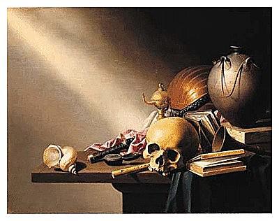 Harmen Steenwyck （1612-1656）‘Still Life： An Allegory of the Vanities of Human Life’， 1640 （oil on oak panel）