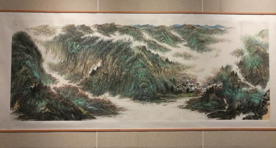 走近自然:顾大明青绿山水画艺术展南通开幕