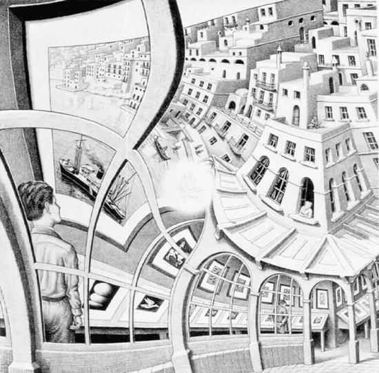 艾雪（Maurits Cornelis Escher, 1898-1972）〈版画画廊〉