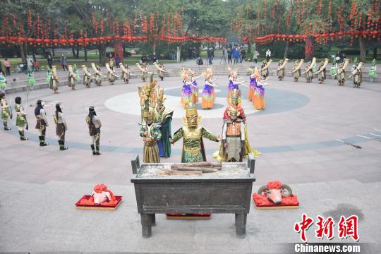 大祭祀仪式彩排现场。　钟欣　摄