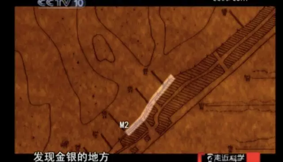 2009年,中央电视台《走近科学》节目公布的“藏宝图”。图片来自网络。