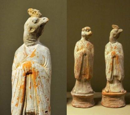 十二时俑·酉鸡 年代:唐朝开元二十四年(公元736年)