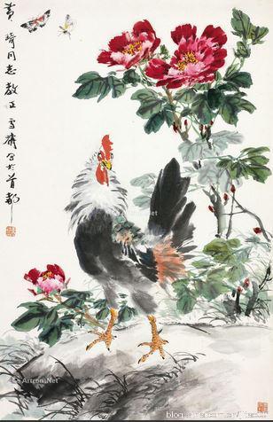 2015匡时秋拍王雪涛《富贵大吉》，88×56cm，成交于126.5万元