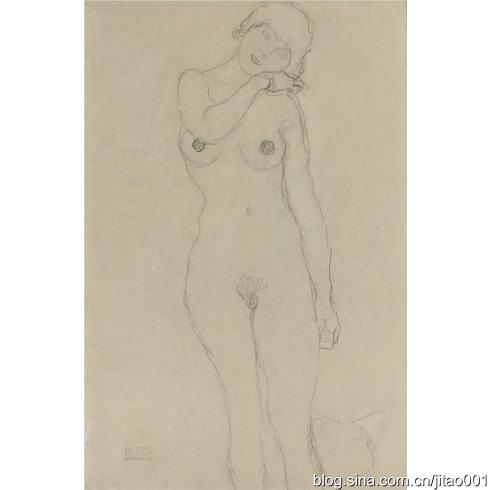 蘇富比将拍卖克林姆特的油画作品《花园》 克林姆特人体素写纽约蘇富比2007年3月成交于7.2万美元