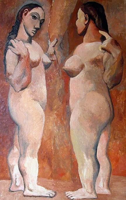 毕加索，两个裸女，1906