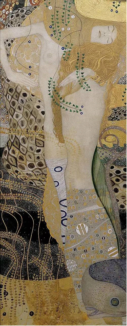 《水中精靈》，克里姆特，1904-1907年