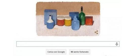 ▲谷歌为莫兰迪125周年诞辰设计的主页