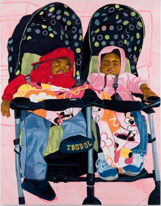 ▲Jordan Casteel，《Twins》，2017年