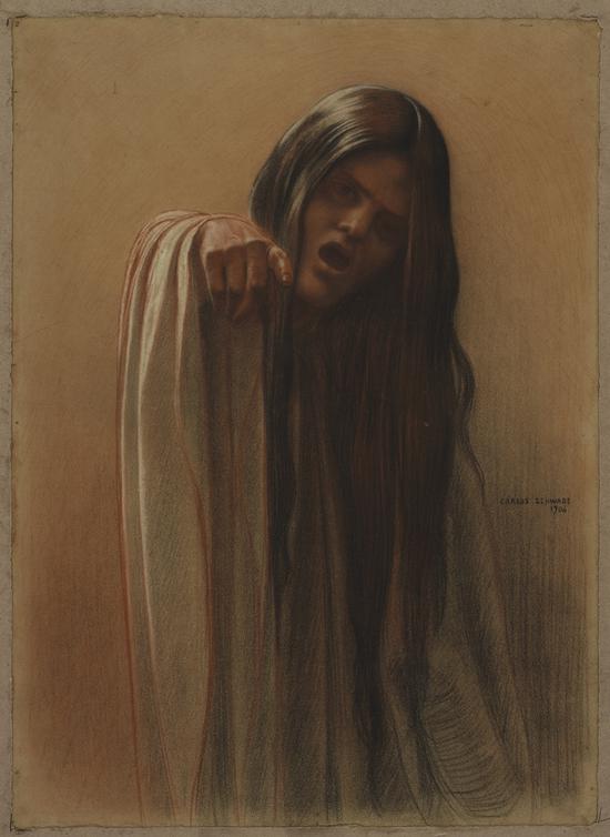 瑞士画家Carlos Schwabe的《海浪》（1906）