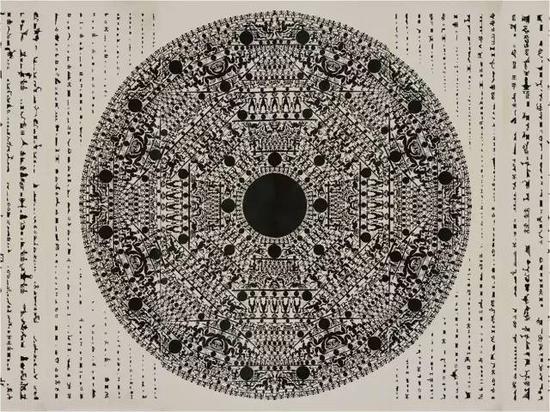 吕胜中 《大平安》 230x900cm 纸 2000-2015年