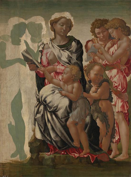 米开朗基罗，曼彻斯特圣母，蛋彩，1497