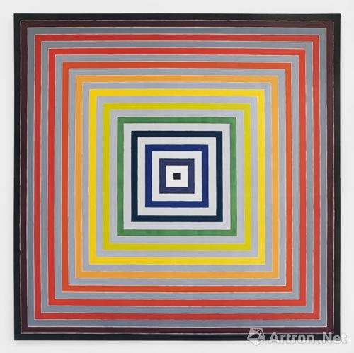 Frank Stella,Lettre sur les sourds et muets I,Lévy Gorvy,Painting,Synthetic polymer paint on canvas,358.1 × 358.1 尺寸(厘米)