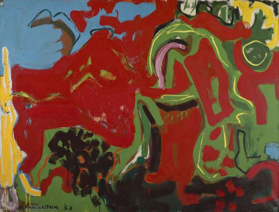 德博拉·雷明顿,《恰当,或无题》(Apropos or Untitled,1953)。 图片:Denver Art Museum: Vance H。 Kirkland Acquisition Fund。 Courtesy of the Deborah Remington Charitable Trust for the Visual Arts。