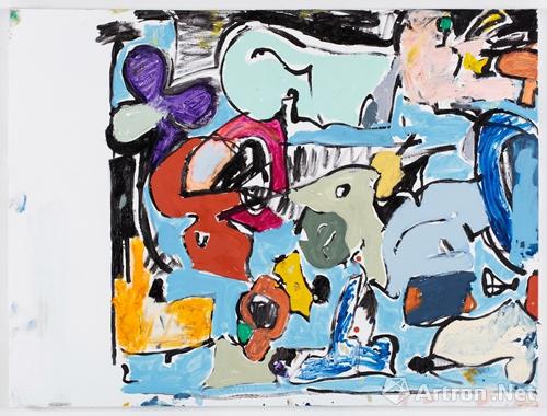 　　艾迪·马丁内斯的作品《无题》已售出，售价2.5万美金。 (版权由艺术家所有，图片由画廊提供)　　