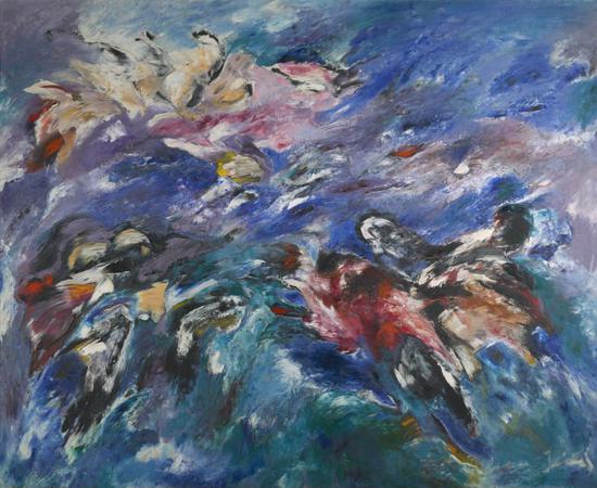 索尼娅·戈什托夫,《起源》(The Beginning,1960)。 图片:Denver Art Museum: Vance H。 Kirkland Acquisition Fund, 2015.62。 © Sonia Gechtoff
