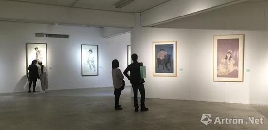 本次写生展学生作品展示 央美教学展厅