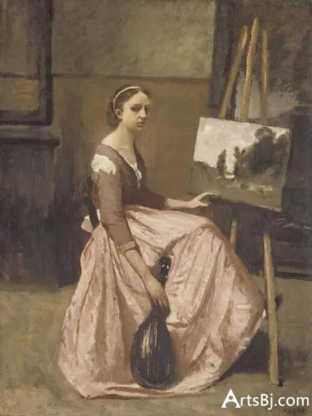 Camille Corot, 柯罗的画室，1860