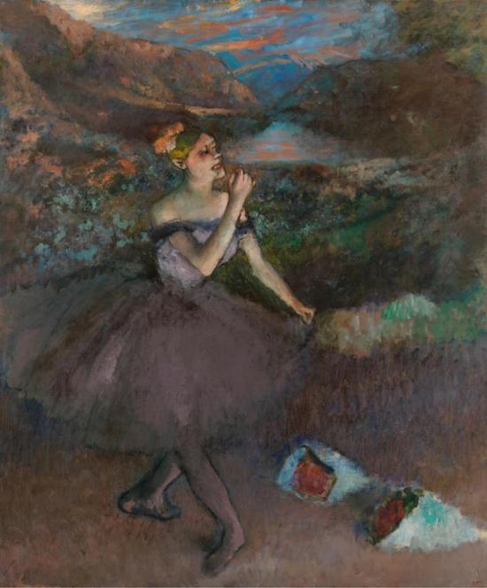 德加，《Dancer with Bouquets》（约1895–1900）。图片：Courtesy of the Chrysler Museum of Art