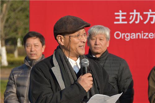 中国美术家协会副主席、中国雕塑学会会长、清华大学美术学院副院长 曾成钢在开幕式上发言