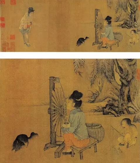宋 王居正《纺车图》

　　北京故宫博物院藏