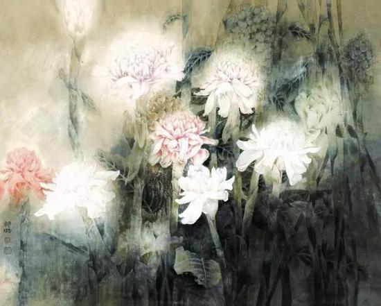 祁璐《晴晚风轻》90×110cm 2008年