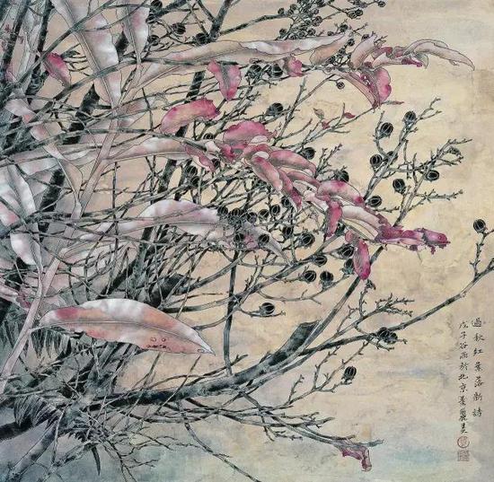 叶丽美《草木有情》  68×68cm 2009年