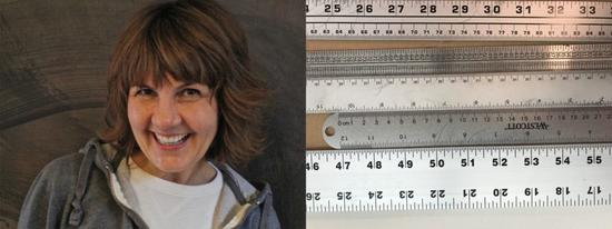 左：Michelle Grabner，右：直尺，图片：致谢艺术家