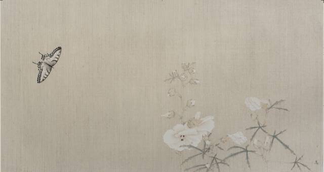 高茜 蝶恋花 
41X76CM 纸本设色 2015