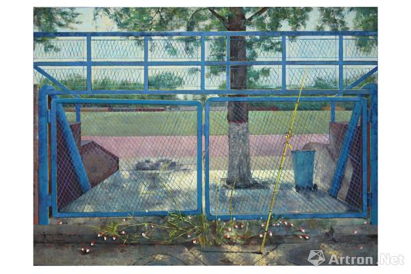 史亚男 《围栏的世界之二》200_150 材质：油画丙烯 年代信息：2016.12 西安美术学院 指导老师：钟晓京
