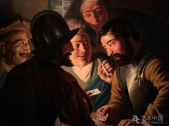 扬·利文斯 《玩牌者》 约1625年