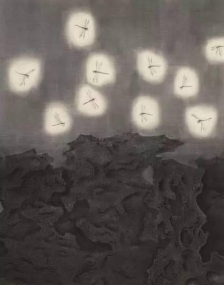 候薇薇,《在世界的每一个角落》,绢本水墨,110 x 80cm,2014