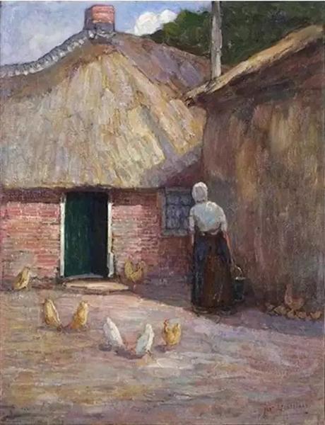 1896-98 A farmyard